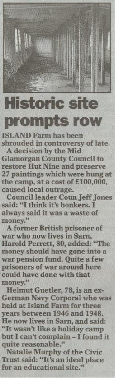 Shame Of Bridgend Councillor Newspaper Article